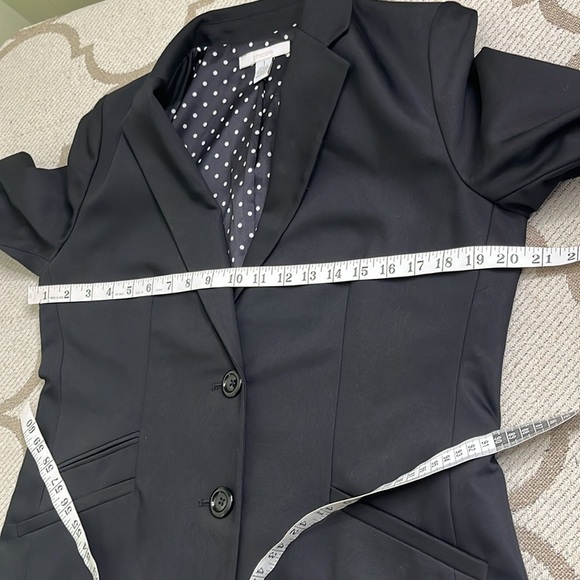 Chico's Black front pockets 2 button closure blazer jacket, Chico’s size 1, M, 8 - Picture 9 of 13